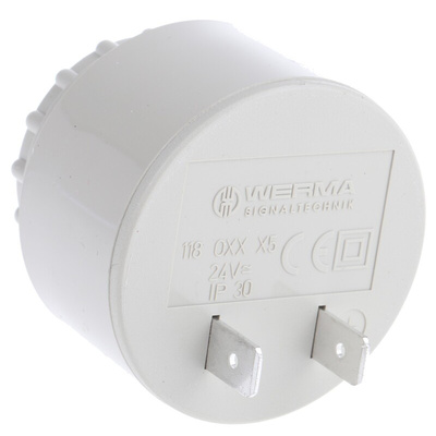 Werma 90dB Panel Mount Continuous Internal Piezo Buzzer, 43 x 40mm, 24V ac/dc Max