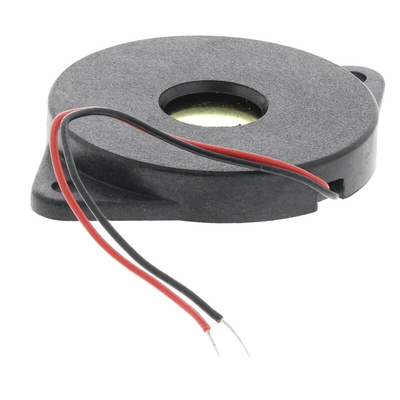 RS PRO 90dB Panel Mount Square Wave External Piezo Buzzer, 34 x 24 x 4mm, 1V Min, 30V Max