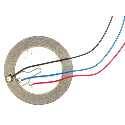 RS PRO SMD Diaphragm External Piezo Buzzer, 35 (Dia.) x 0.53mm, 1V ac Min, 30V ac Max