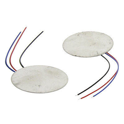 RS PRO SMD Diaphragm External Piezo Buzzer, 35 (Dia.) x 0.53mm, 1V ac Min, 30V ac Max