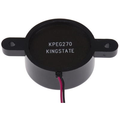 RS PRO 86dB Panel Mount Continuous Internal Piezo Buzzer, 33.7 (Dia.) x 14.5mm, 3V dc Min, 28V dc Max