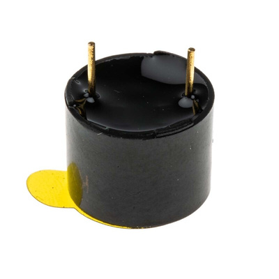 RS PRO 94dB Through Hole Continuous Internal Magnetic Buzzer Component, 12 x 9.5mm, 3V dc Min, 7V dc Max