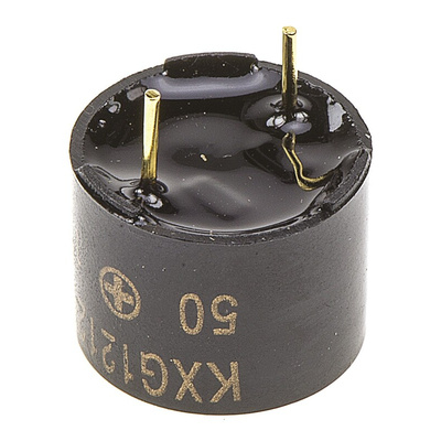 RS PRO 94dB Through Hole Continuous Internal Magnetic Buzzer Component, 12 x 9.5mm, 8V dc Min, 12V dc Max