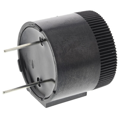 RS PRO 91dB Through Hole Continuous Internal Piezo Buzzer, 25 x 22.8mm, 9V dc Min, 12V dc Max