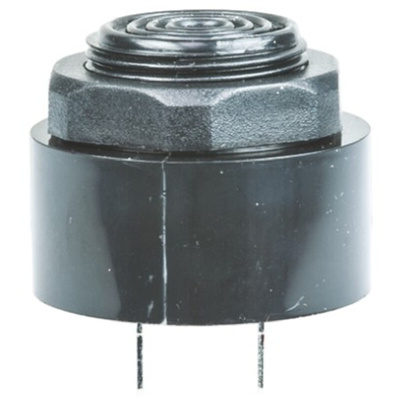 RS PRO 87dB Panel Mount Continuous Internal Piezo Buzzer, 42.5 x 33mm, 4V dc Min, 28V dc Max