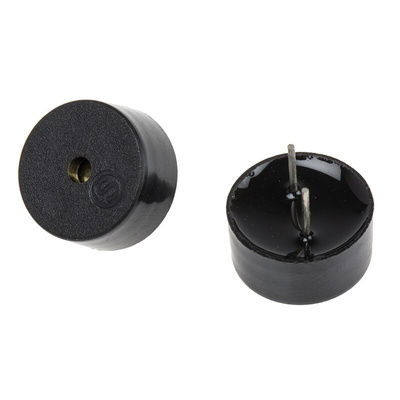 RS PRO 85dB Through Hole Square Wave External Piezo Buzzer, 12 x 5.5mm, 1V ac Min, 20V ac Max