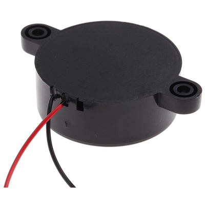 RS PRO 90dB Through Hole Continuous External Piezo Buzzer, 41.8 x 16mm, 1V ac Min, 30V ac Max
