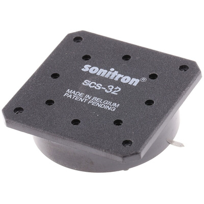Sonitron Piezoelectric Miniature Speaker, 80dB, 500 → 8000 Hz, 66nF, 32.4 (Dia.) x 9.7mm