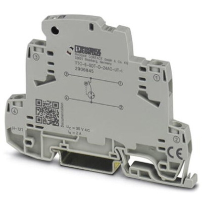 Phoenix Contact, TTC-6-GDT-D-60AC-UT-I Surge Protector 75 V ac Maximum Voltage Rating 5kA Maximum Surge Current Surge