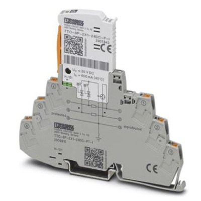 Phoenix Contact, TTC-6P-2X1-12DC-PT-I Surge Protector 15 V dc Maximum Voltage Rating 10kA Maximum Surge Current Surge