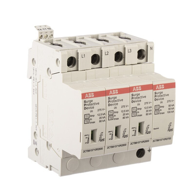 ABB, OVR Surge Protection Device 275 V Maximum Voltage Rating 80kA Maximum Surge Current Surge Protection Device