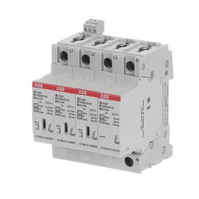 ABB, OVR Surge Protection Device 275 V Maximum Voltage Rating 80kA Maximum Surge Current Surge Protection Device