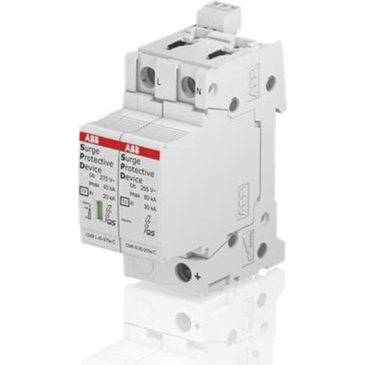 ABB, OVR Surge Protection Device 275 V Maximum Voltage Rating 40kA Maximum Surge Current Surge Protection Device
