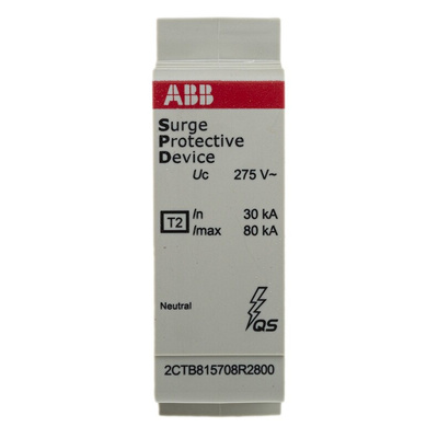 ABB, OVR Surge Protection Device 275 V Maximum Voltage Rating 80kA Maximum Surge Current Surge Protection Device