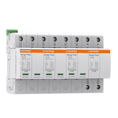 Mersen, STPT12 Surge Protection Device 275 V dc, 230/400 V ac Maximum Voltage Rating 25kA Maximum Surge Current Type