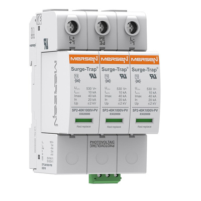 Mersen, STPT2 Surge Protection Device 1060 V dc Maximum Voltage Rating 40kA Maximum Surge Current Type 2 Mersen SPD