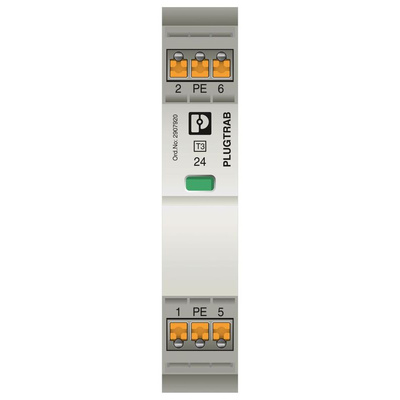 Phoenix Contact, PLT-SEC-T3-24-FM-PT Surge Protection Device 24 V ac/dc Maximum Voltage Rating 0.026kA Maximum Surge