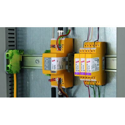 Dehn, DVR 2 BY S Surge Arrester 150 V Maximum Voltage Rating 0.01kA Maximum Surge Current Surge Arrester