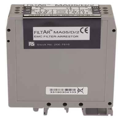 RS PRO Surge Suppressor Unit 253 V Maximum Voltage Rating 6.5kA Maximum Surge Current EMC Filter