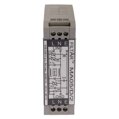 RS PRO Surge Suppressor Unit 253 V Maximum Voltage Rating 6.5kA Maximum Surge Current EMC Filter
