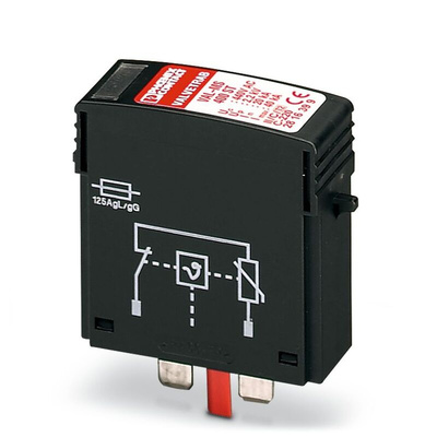 Phoenix Contact, VAL-MS 400 ST Surge Suppressor Unit 385 V ac Maximum Voltage Rating 40kA Maximum Surge Current