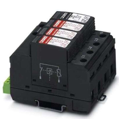 Phoenix Contact, VAL-MS 320/3+1/FM Surge Arrester 230 V ac Maximum Voltage Rating Surge Arrester