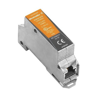 Weidmuller, 1348 Surge Suppressor Unit 48 V Maximum Voltage Rating 10kA Maximum Surge Current Cat-6 Surge Protector