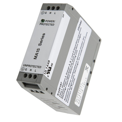 Eaton, CROUSE-HINDS Surge Suppressor Unit 120 V ac Maximum Voltage Rating 18kA Maximum Surge Current Mains Surge