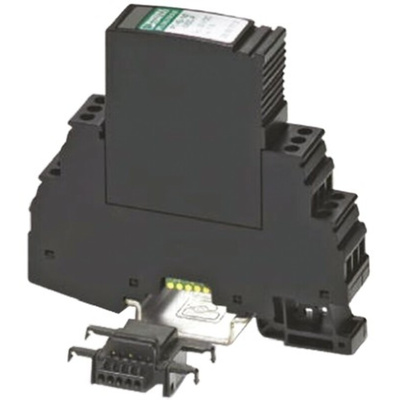 Phoenix Contact, PT-IQ-1X2+F-24DC-UT Modular Surge Protector 21 V ac, 30 V dc Maximum Voltage Rating 10kA Maximum Surge