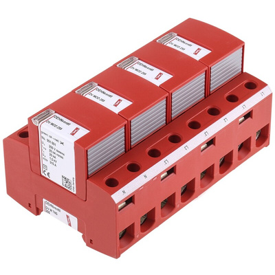 Dehn, DV Modular Surge Protector 255 V ac Maximum Voltage Rating 100kA Maximum Surge Current Lightning Arrester