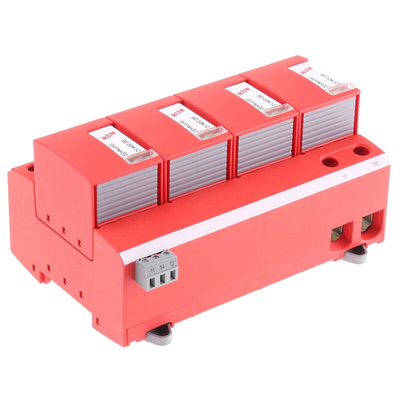 Dehn, DV Modular Surge Protector 255 V ac Maximum Voltage Rating 100kA Maximum Surge Current Lightning Arrester