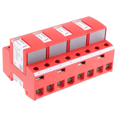 Dehn, DV Modular Surge Protector 255 V ac Maximum Voltage Rating 100kA Maximum Surge Current Lightning Arrester