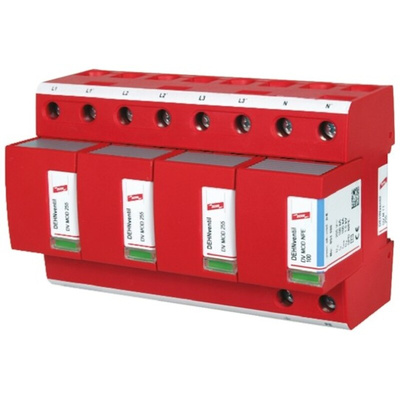 Dehn, DV Modular Surge Protector 255 V ac Maximum Voltage Rating 100kA Maximum Surge Current Lightning Arrester