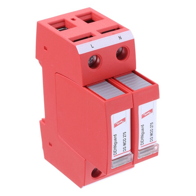 Dehn, DG Modular Surge Protector 275 V ac Maximum Voltage Rating 40kA Maximum Surge Current Type 2 Arrester
