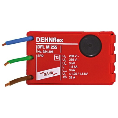 Dehn, DFL Surge Arrester 255 V ac Maximum Voltage Rating 3kA Maximum Surge Current Surge Arrester