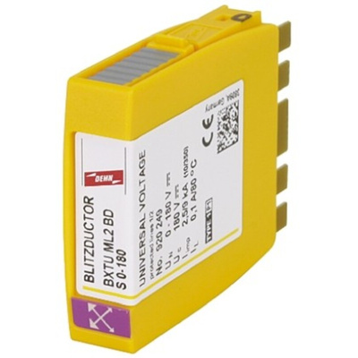 Dehn, BXTU Surge Arrester 127 V ac, 180 V dc Maximum Voltage Rating 20kA Maximum Surge Current Lightning Arrester