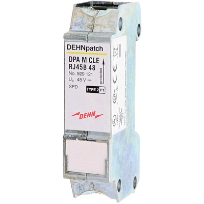 Dehn, DPA Surge Protection Connector 34 V ac, 57 V dc Maximum Voltage Rating 10kA Maximum Surge Current Surge Arrester