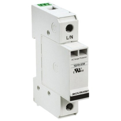 Bourns, 1210 Surge Arrester 415 V ac Maximum Voltage Rating 100kA Maximum Surge Current 1 Pole Protector