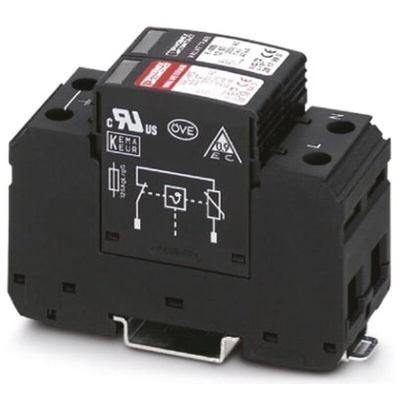 Phoenix Contact, VAL-MS 320/1+1 Surge Protector 240 V ac, 415 V ac Maximum Voltage Rating 40kA Maximum Surge Current