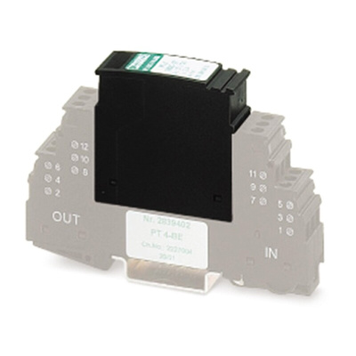 Phoenix Contact, PT 4-24AC-ST Surge Protection Connector 28 V ac, 40 V dc Maximum Voltage Rating 20kA Maximum Surge