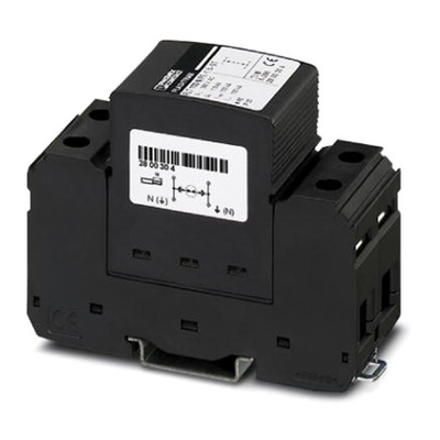 Phoenix Contact, FLT 100 N/PE-1.5 Lightning Arrester 264 V ac Maximum Voltage Rating 20kA Maximum Surge Current