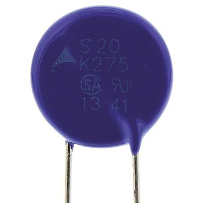EPCOS, B72220 Varistor 630pF 100A, Clamping 710V, Varistor 430V