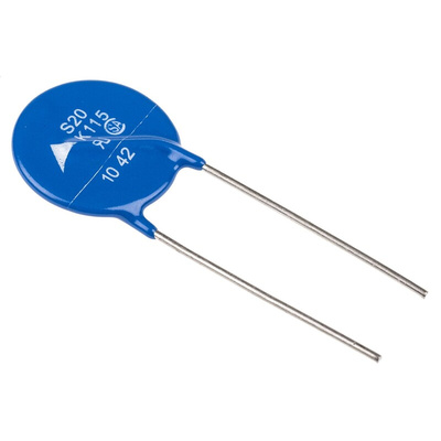 EPCOS, Standard Metal Oxide Varistor 1.52nF 100A, Clamping 300V, Varistor 180V