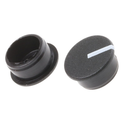 Sifam 11mm Black Potentiometer Knob Cap, C111-BLK