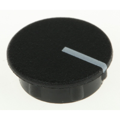 Sifam 15mm Black Potentiometer Knob Cap, C151-BLK