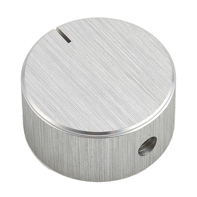 RS PRO 28mm Silver Potentiometer Knob for 6.4mm Shaft Splined