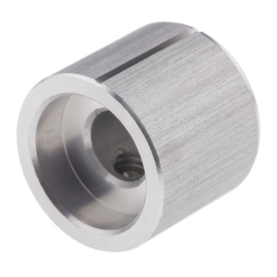 RS PRO 16mm Silver Potentiometer Knob for 6.4mm Shaft Splined