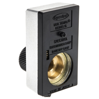 Vishay 17.7mm Black Potentiometer Knob for 6.35mm Shaft Splined, 15A31B010