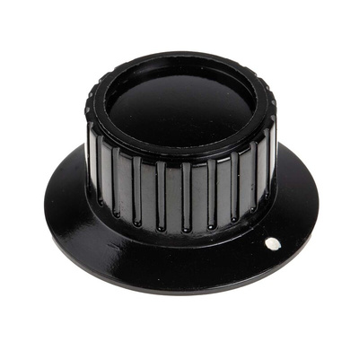 RS PRO 41.9mm Black Potentiometer Knob for 6.35mm Shaft