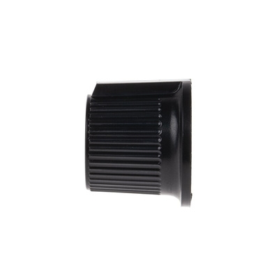 RS PRO 21mm Black, Red Potentiometer Knob for 6.35mm Shaft Splined